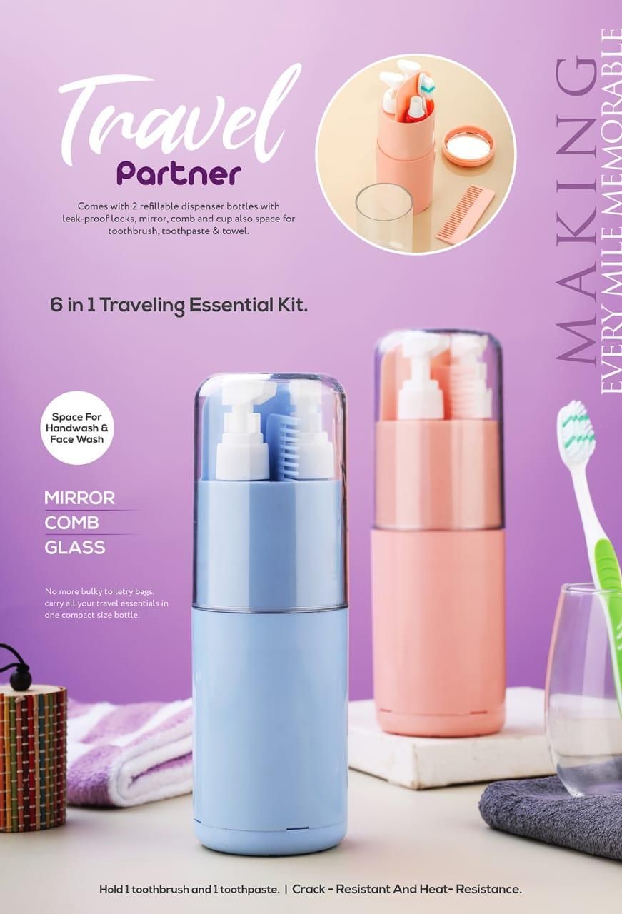 6-in-1 Travel Essential Kit (Toiletry Organizer)