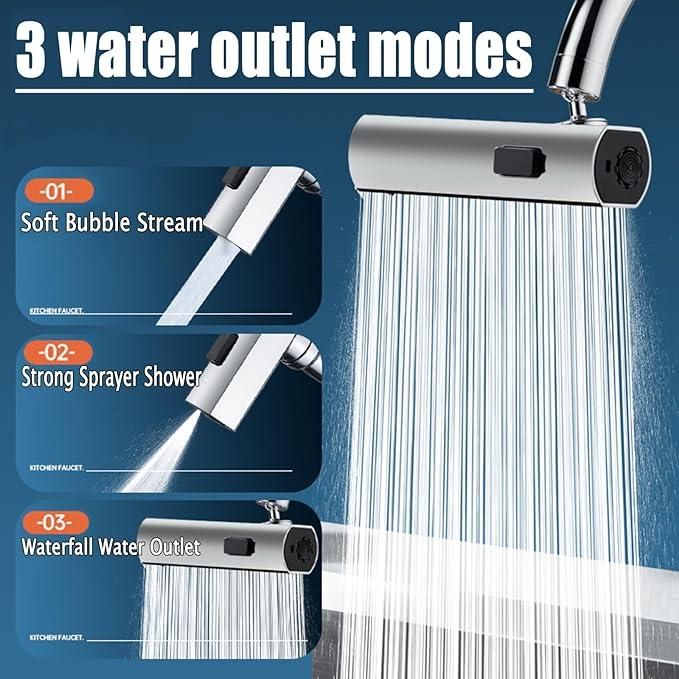 HydroFlex™ 3-in-1 Smart Touch Kitchen Faucet