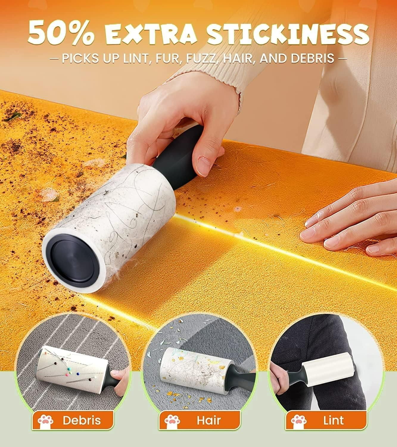FurFix™ Lint & Hair Remover – Pack of 2 (Reusable Roller)