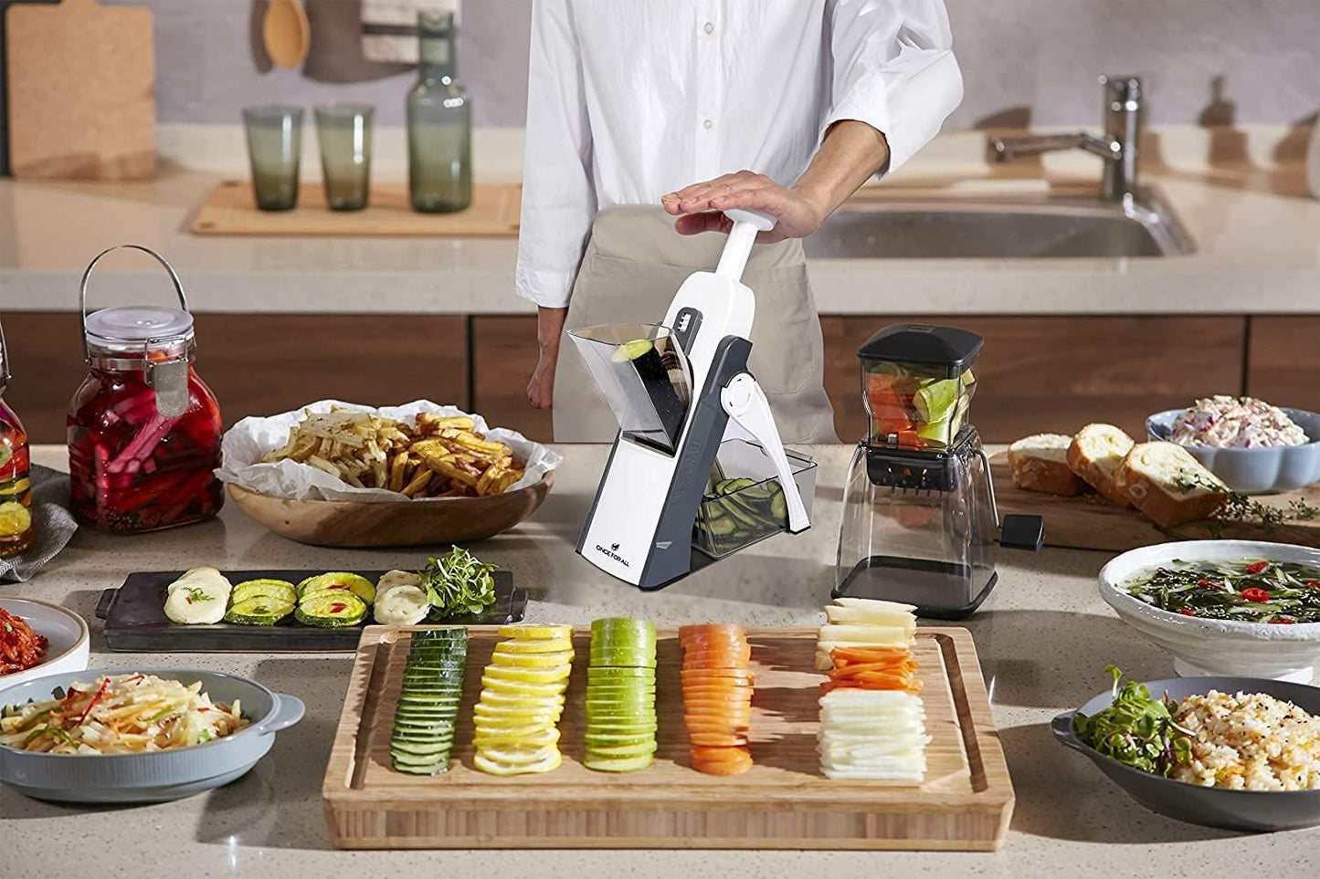 Multi-Function Power Slicer™ – 5-in-1 Speed Chopper for Kitchen