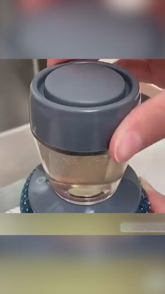 Kitchen Soap Dispensing Palm Brush