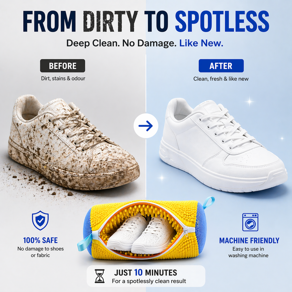 Premium Shoe Cleaning Bag for Washing Machine - Reusable & Durable